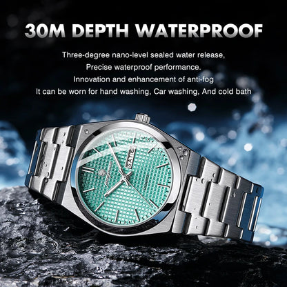 Customized Watch PAAZOMU Luxury Men Clock Fashion Luminous Waterproof Chronograph Date Watch For Man Quartz Men's Watches Reloj