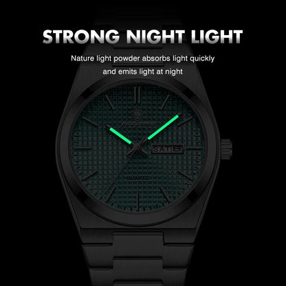 Customized Watch PAAZOMU Luxury Men Clock Fashion Luminous Waterproof Chronograph Date Watch For Man Quartz Men's Watches Reloj