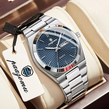 Customized Watch PAAZOMU Luxury Men Clock Fashion Luminous Waterproof Chronograph Date Watch For Man Quartz Men's Watches Reloj